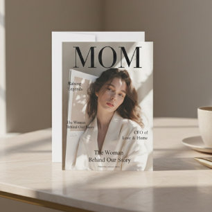 Cartes Pour Fêtes Annuelles Couverture de magazine personnalisée de luxe avec 