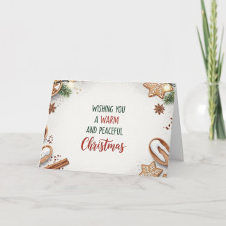 Cartes Pour Fêtes Annuelles Cozy Christmas Baking Theme Warm Holiday Greeting