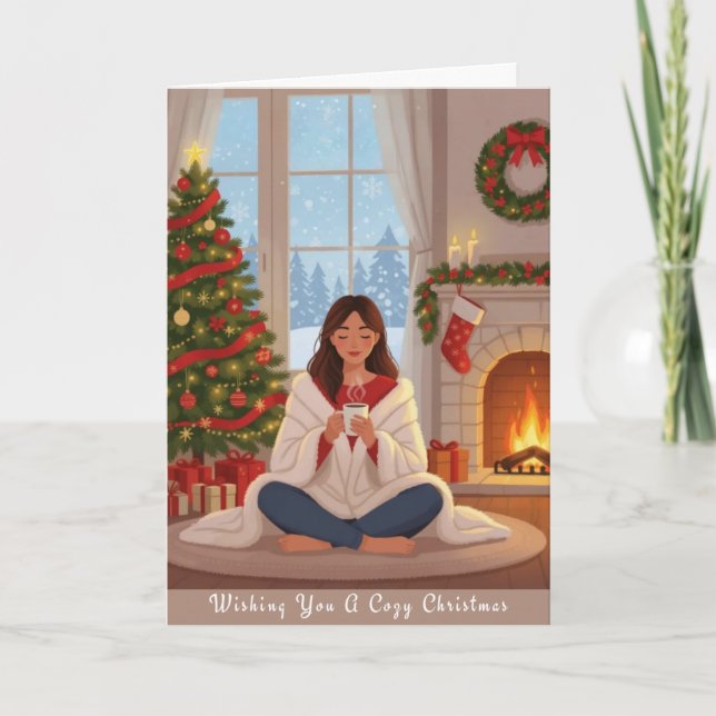 Cartes Pour Fêtes Annuelles Cozy Christmas Card (Devant)