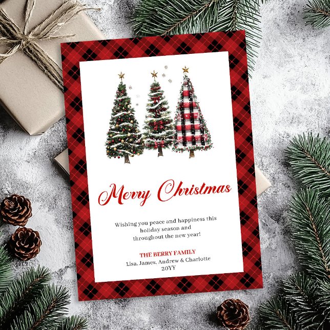 Cartes Pour Fêtes Annuelles Cozy Leopard Print Christmas Tree Holiday Greeting (Cozy Leopard Print Christmas Tree Holiday Greeting)