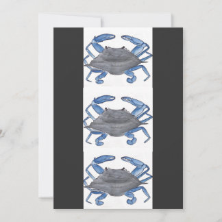 Cartes Pour Fêtes Annuelles Crabe bleu