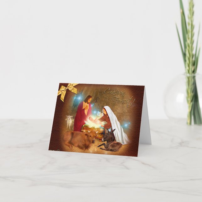 Cartes Pour Fêtes Annuelles Craciun Fericit (Devant)