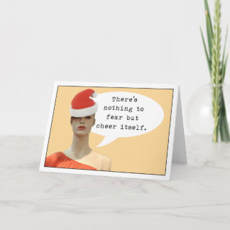 Cartes Pour Fêtes Annuelles Crainte d'acclamation