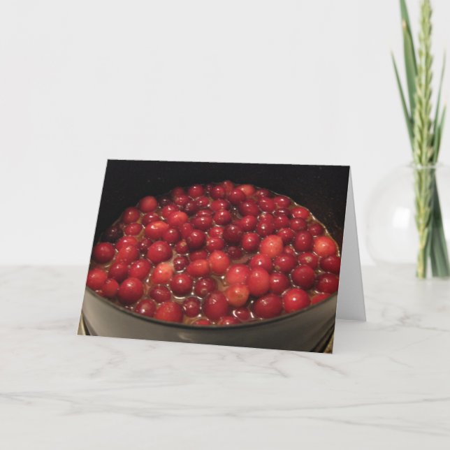 Cartes Pour Fêtes Annuelles Cranberry (Devant)