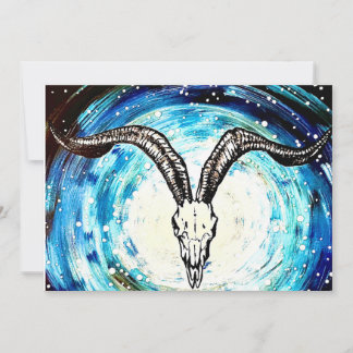 Cartes Pour Fêtes Annuelles crâne de goth cosmique