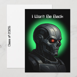 Cartes Pour Fêtes Annuelles Crâne de Terminator Promotion 2026 Graphique