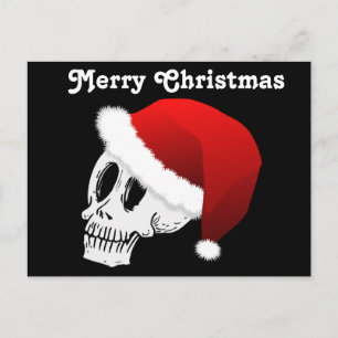 Cartes Pour Fêtes Annuelles Crâne du père noël de Noël