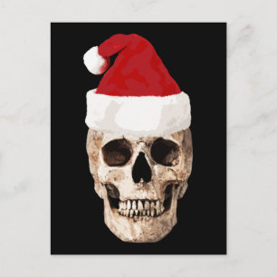 Cartes Pour Fêtes Annuelles Crâne du Père Noël - Noël est mort