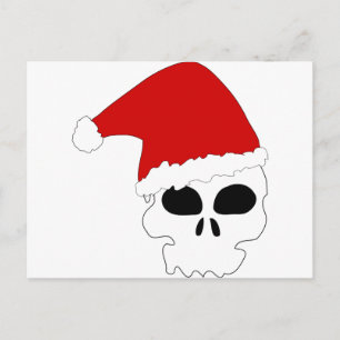 Cartes Pour Fêtes Annuelles crâne goth noël