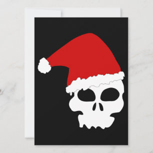 Cartes Pour Fêtes Annuelles crâne goth noël