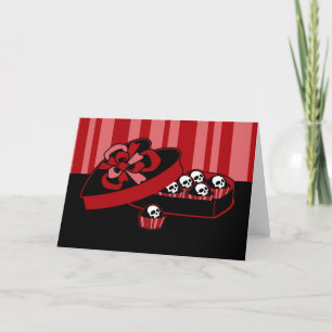 Cartes Pour Fêtes Annuelles Crâne Valentine Candy