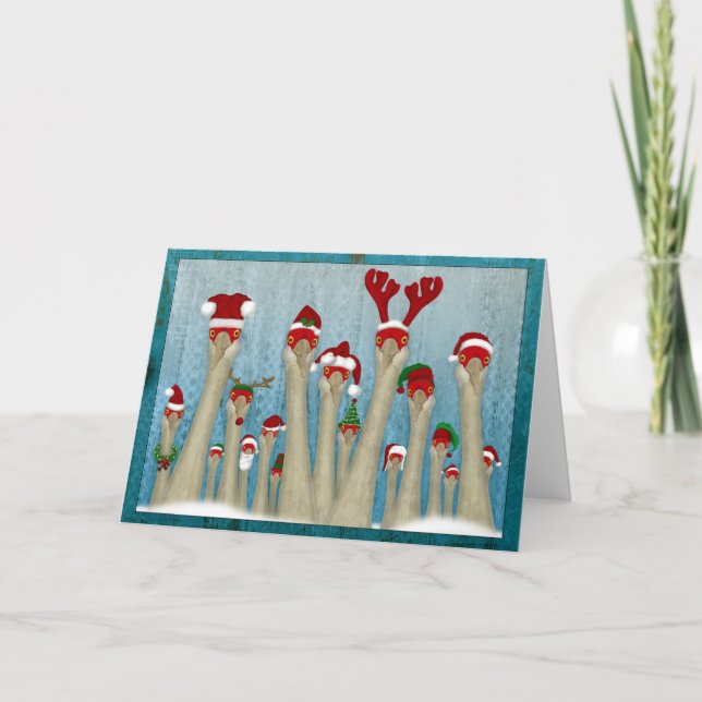 Cartes Pour Fêtes Annuelles CraneDeer 2.0 'Bleu' (Devant)