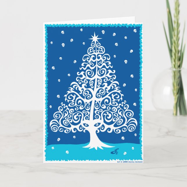 Cartes Pour Fêtes Annuelles Crânes pour Noël (Devant)