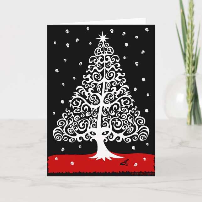 Cartes Pour Fêtes Annuelles Crânes pour Noël (Devant)