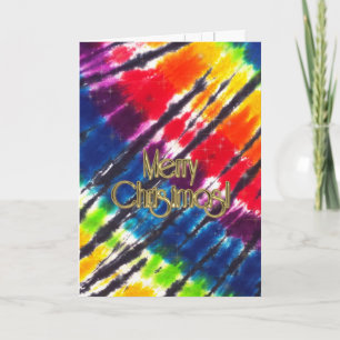 Cartes Pour Fêtes Annuelles Cravate arc-en-ciel - Noël