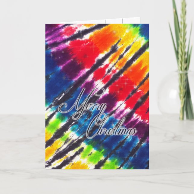Cartes Pour Fêtes Annuelles Cravate arc-en-ciel - Noël (Devant)