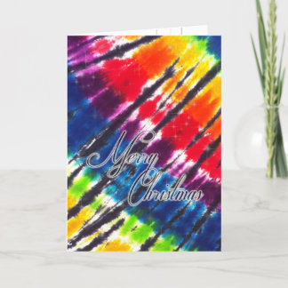 Cartes Pour Fêtes Annuelles Cravate arc-en-ciel - Noël