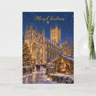 Cartes Pour Fêtes Annuelles Crèche de Noël de la cathédrale de Canterbury