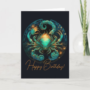 Cartes Pour Fêtes Annuelles Créer votre propre cancer céleste Zodiac