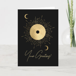 Cartes Pour Fêtes Annuelles Créez votre propre Arcane d'or Sun Tarot