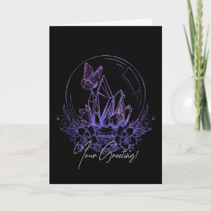 Cartes Pour Fêtes Annuelles Créez Votre Propre Boule Et Fleurs De Cristal Viol