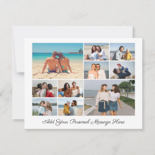 Cartes Pour Fêtes Annuelles Créez votre propre collage de 10 photos