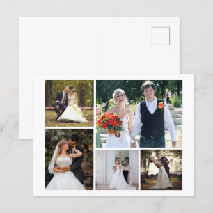 Cartes Pour Fêtes Annuelles Créez votre propre collection de 5 Mariages photo