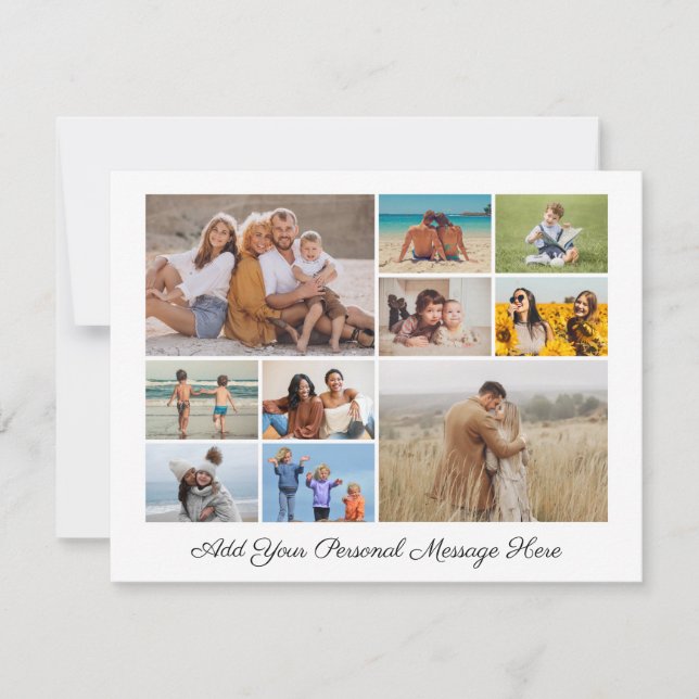 Cartes Pour Fêtes Annuelles Créez votre propre collection de photos 10 (Devant)