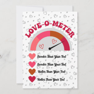 Cartes Pour Fêtes Annuelles Créez votre propre compteur d'amour amusant