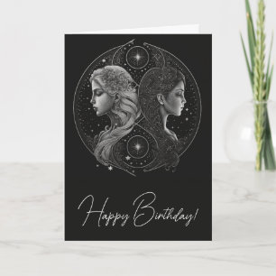 Cartes Pour Fêtes Annuelles Créez Votre Propre Gémeaux Zodiaque Astrologie Mys