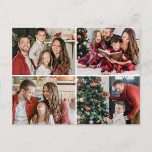 Cartes Pour Fêtes Annuelles Créez Votre Propre Image Personnalisée avec 4 Phot