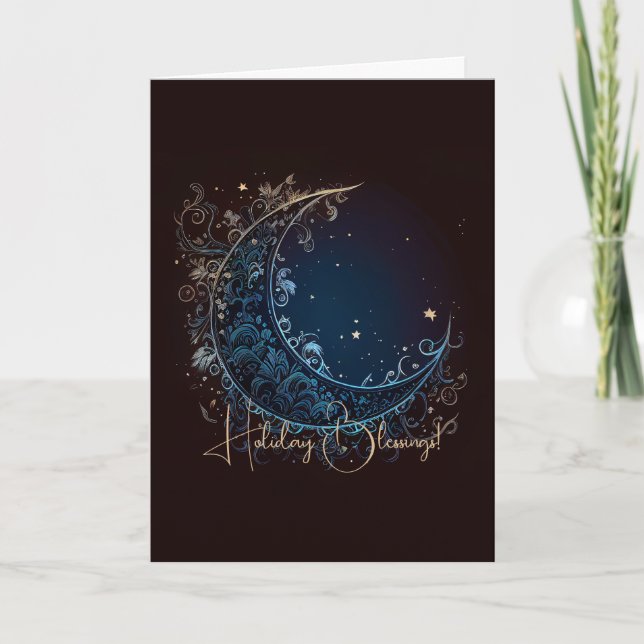 Cartes Pour Fêtes Annuelles Créez votre propre lune magique en fibre (Devant)