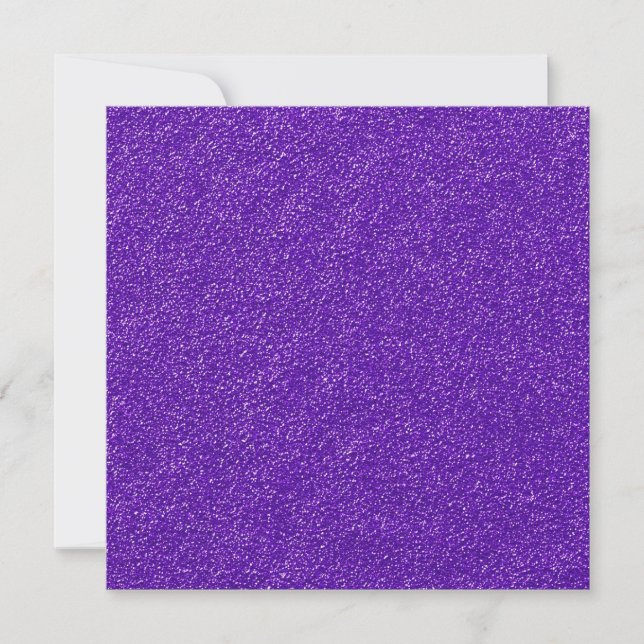 Cartes Pour Fêtes Annuelles Créez votre propre paillettes violettes (Devant)