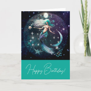 Cartes Pour Fêtes Annuelles Créez votre propre paradis de sirène céleste