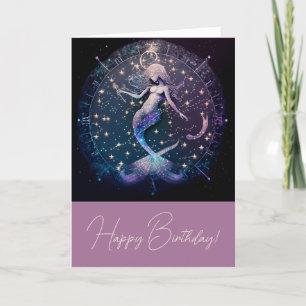Cartes Pour Fêtes Annuelles Créez votre propre paradis de sirène céleste magiq