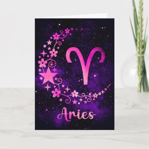 Cartes Pour Fêtes Annuelles Créez votre propre Zodiac d'amandes célestes viole