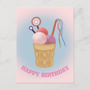 Cartes Pour Fêtes Annuelles Crème glacée Joyeux anniversaire 2