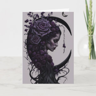 Cartes Pour Fêtes Annuelles Crescent Moon Gothique Halloween