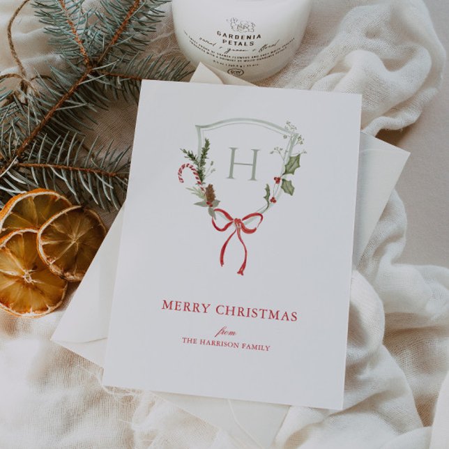 Cartes Pour Fêtes Annuelles Crest de Noël (Créateur téléchargé)