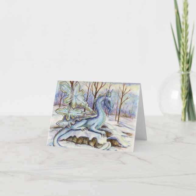 Cartes Pour Fêtes Annuelles Cristaux de glace (Devant)