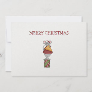 Cartes Pour Fêtes Annuelles Critère de Noël ・ Souris