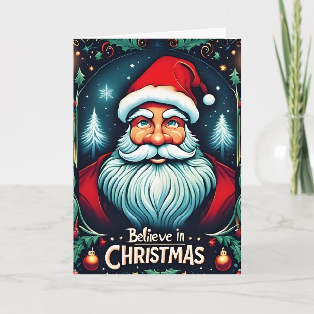 Cartes Pour Fêtes Annuelles Croire à la magie du Festival de Noël (Devant)