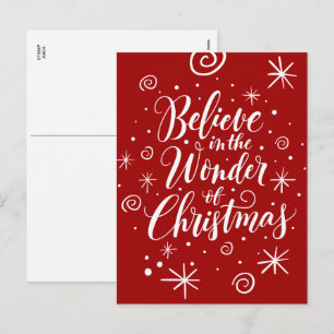 Cartes Pour Fêtes Annuelles Croire à la merveille de la magie chrétienne de No