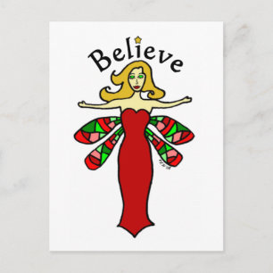 Cartes Pour Fêtes Annuelles Croire Fée de libellules de vacances