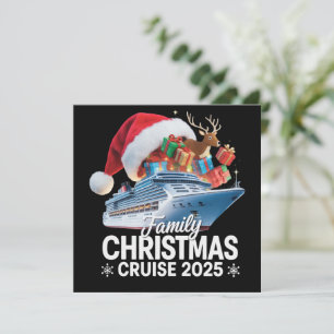 Cartes Pour Fêtes Annuelles Croisière de Noël en famille 2025 Correspondance F