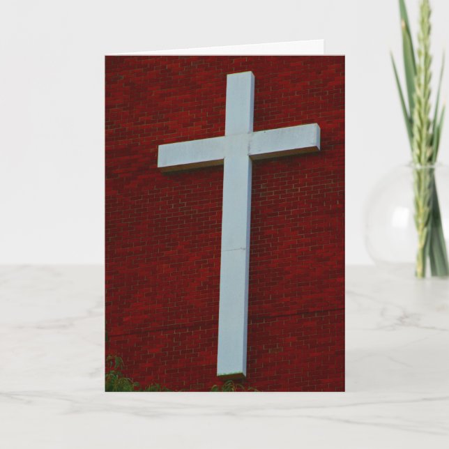 Cartes Pour Fêtes Annuelles croix (Devant)