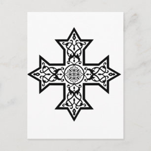 Cartes Pour Fêtes Annuelles Croix copte