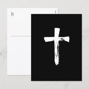 Cartes Pour Fêtes Annuelles Croix de brosse moderne - Crucifix religieux chrét
