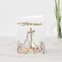 Croix de Pâques chrétienne Aquarelle Roses Eucalyp
