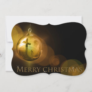 Cartes Pour Fêtes Annuelles Croix du Christ Ornament Réflexion Fancy Cut